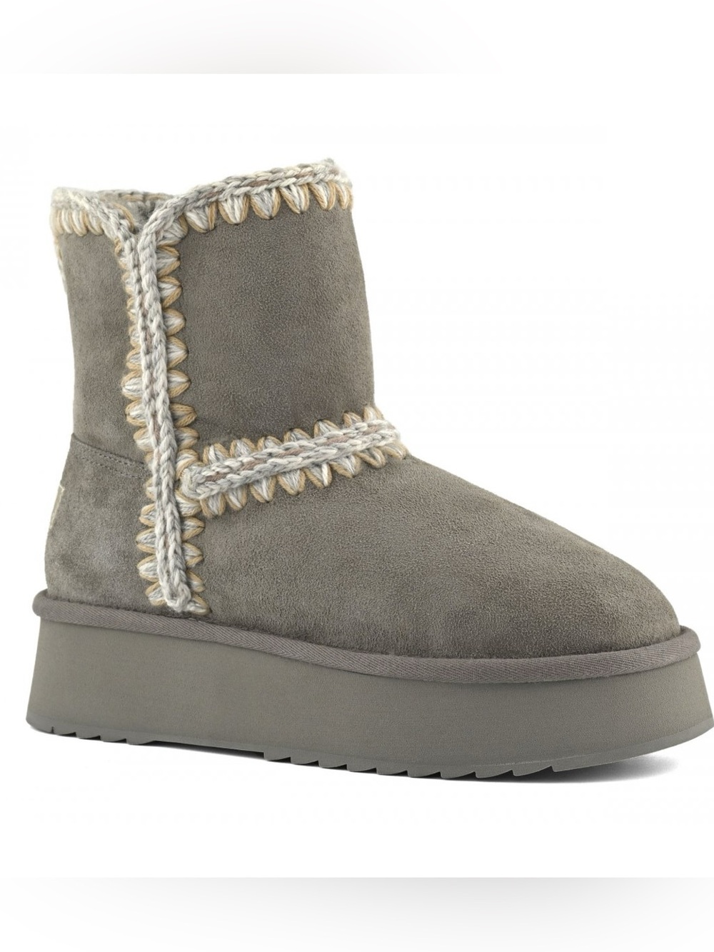 MOU Norfolk Eskimo Platform Boot NEW Size 40 in Grey